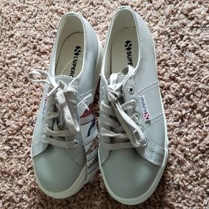 Platform grey superga